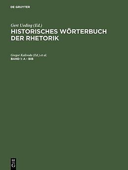 E-Book (pdf) Historisches Wörterbuch der Rhetorik / A - Bib von 
