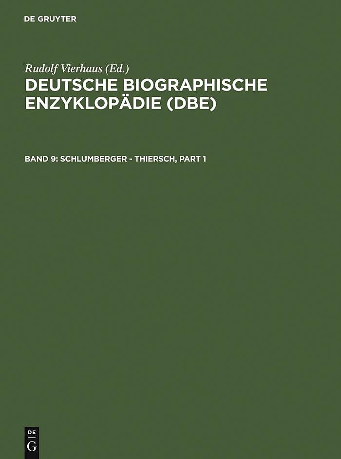 Deutsche Biographische Enzyklopädie (DBE) / Schlumberger - Thiersch