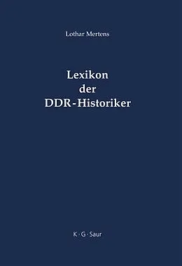 E-Book (pdf) Lexikon der DDR-Historiker von Lothar Mertens
