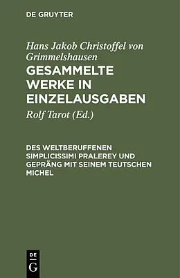 E-Book (pdf) Des Weltberuffenen Simplicissimi Pralerey und Gepräng mit seinem Teutschen Michel von 