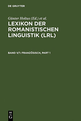 E-Book (pdf) Lexikon der Romanistischen Linguistik (LRL) / Französisch von 