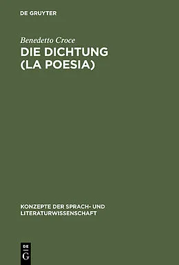 E-Book (pdf) Die Dichtung (La Poesia) von Benedetto Croce
