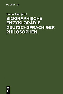 E-Book (pdf) Biographische Enzyklopädie deutschsprachiger Philosophen von 