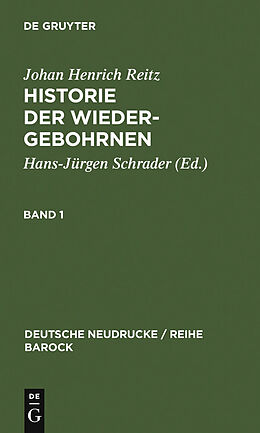 E-Book (pdf) Historie Der Wiedergebohrnen von Johan Henrich Reitz