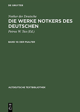 E-Book (pdf) Notker der Deutsche: Die Werke Notkers des Deutschen / Der Psalter von Notker