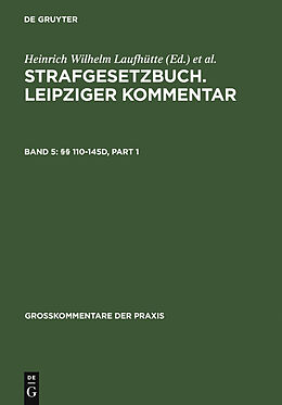 E-Book (pdf) Strafgesetzbuch. Leipziger Kommentar / §§ 110-145d von 