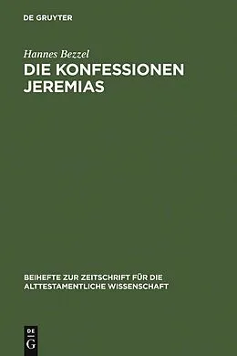 PDF Die Konfessionen Jeremias von Hannes Bezzel
