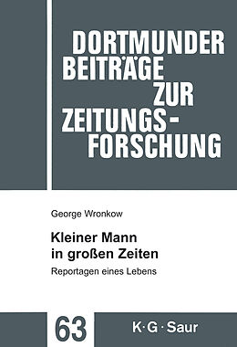 E-Book (pdf) Kleiner Mann in großen Zeiten von George Wronkow