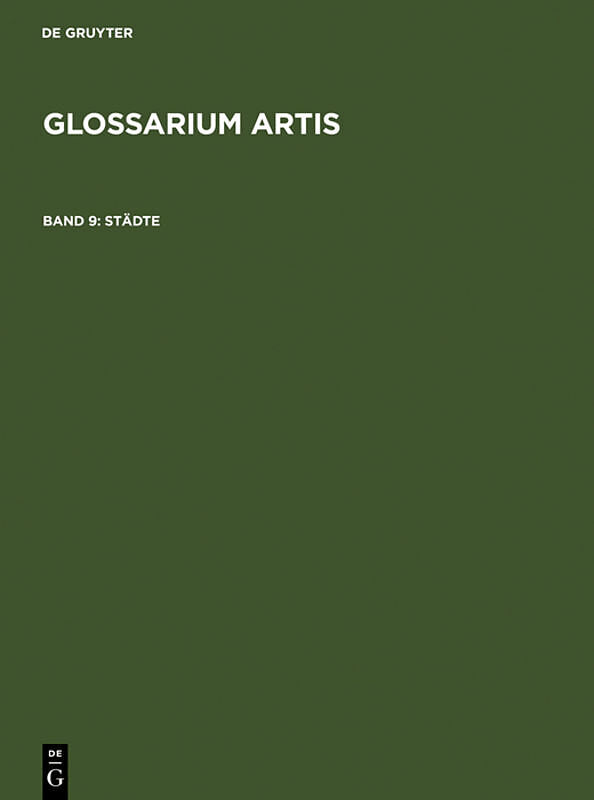 Glossarium Artis / Städte