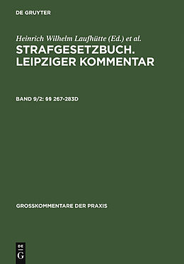E-Book (pdf) Strafgesetzbuch. Leipziger Kommentar / §§ 267-283d von 
