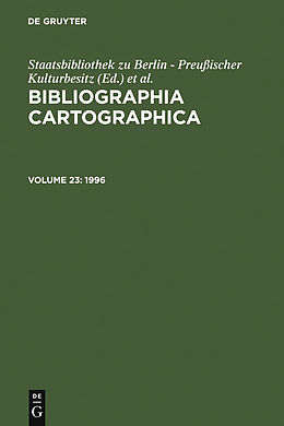 E-Book (pdf) Bibliographia Cartographica / 1996 von 