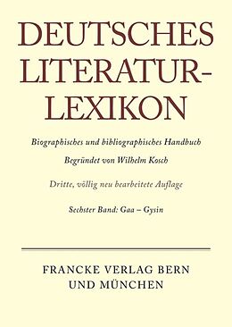 E-Book (pdf) Deutsches Literatur-Lexikon / Gaa - Gysin von 
