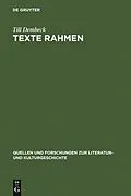 E-Book (pdf) Texte rahmen von Till Dembeck