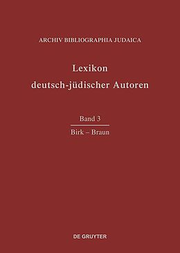 E-Book (pdf) Lexikon deutsch-jüdischer Autoren / Birk - Braun von 
