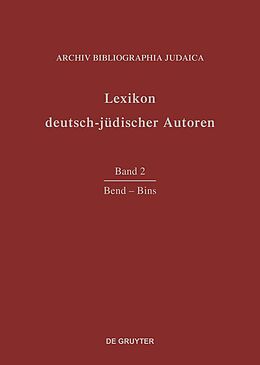 E-Book (pdf) Lexikon deutsch-jüdischer Autoren / Bend - Bins von 