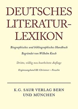 E-Book (pdf) Deutsches Literatur-Lexikon / Christener - Fowelin von 
