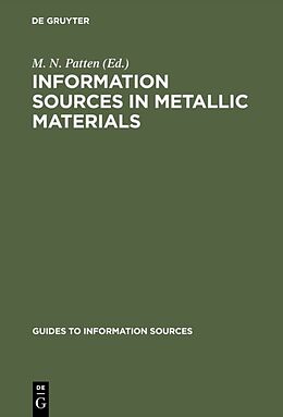E-Book (pdf) Information Sources in Metallic Materials von 
