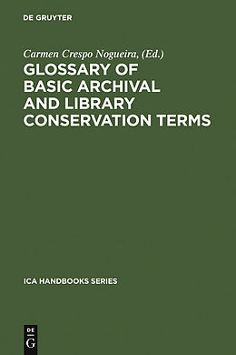 eBook (pdf) Glossary of Basic Archival and Library Conservation Terms de 