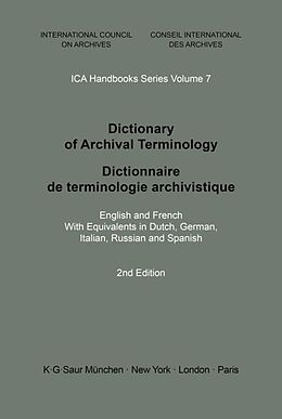 eBook (pdf) Dictionary of Archival Terminology de 