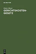 PDF Gerichtskostengesetz von Dieter Meyer
