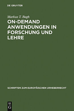 E-Book (pdf) On-demand Anwendungen in Forschung und Lehre von Markus T. Bagh