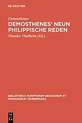 Fester Einband Demosthenes' Neun philippische Reden von Demosthenes