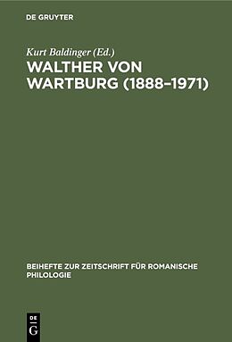 Fester Einband Walther von Wartburg (18881971) von 