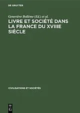 Fester Einband Livre et société dans la France du XVIIIe siècle von 