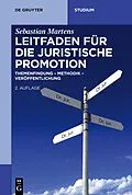 E-Book (epub) Leitfaden für die juristische Promotion von Sebastian Martens