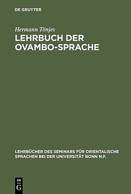 Fester Einband Lehrbuch der Ovambo-Sprache von Hermann Tönjes