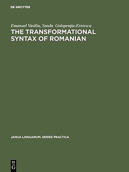 Fester Einband The transformational syntax of Romanian von Sanda Golopen ia-Eretescu, Emanuel Vasiliu