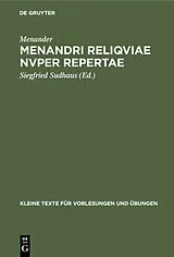 Fester Einband Menandri reliqviae nvper repertae von Menander