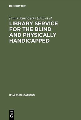 Fester Einband Library service for the blind and physically handicapped von 