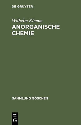 Fester Einband Anorganische Chemie von Wilhelm Klemm