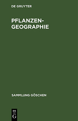Fester Einband Pflanzengeographie von Ludwig Diels
