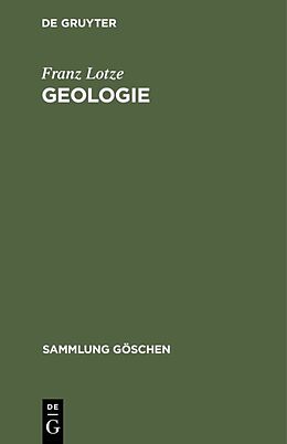Fester Einband Geologie von Franz Lotze