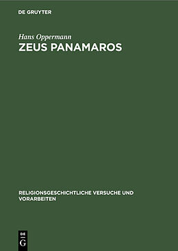 Fester Einband Zeus Panamaros von Hans Oppermann