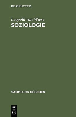 Fester Einband Soziologie von Leopold von Wiese