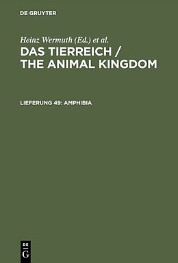Fester Einband Das Tierreich / The Animal Kingdom / Amphibia von Fr Nieden
