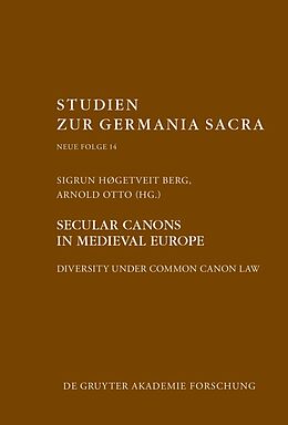 Leinen-Einband Secular canons in Medieval Europe von 