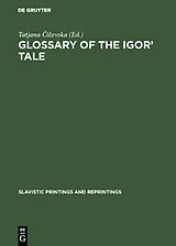 Fester Einband Glossary of the Igor' Tale von