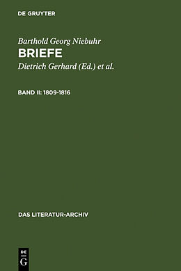 Fester Einband Barthold Georg Niebuhr: Briefe / 1809-1816 von Dietrich Gerhard
