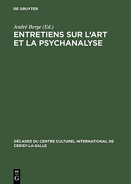 Livre Relié Entretiens sur l'art et la psychanalyse de 