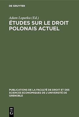 Livre Relié Études sur le droit polonais actuel de 