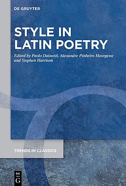 Livre Relié Style in Latin Poetry de 