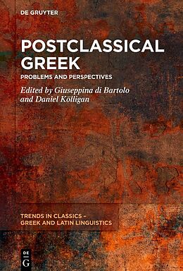 Livre Relié Postclassical Greek de 