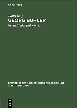 Fester Einband Georg Bühler von Julius Jolly