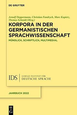 E-Book (epub) Korpora in der germanistischen Sprachwissenschaft von 