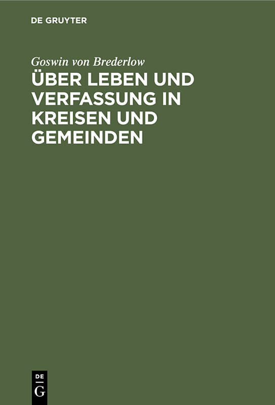 Über Leben und Verfassung in Kreisen und Gemeinden