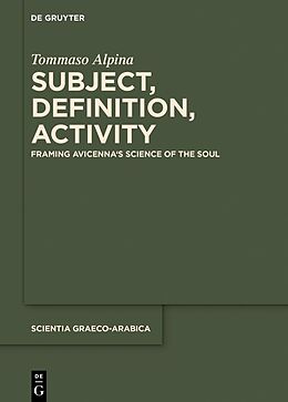 Kartonierter Einband Subject, Definition, Activity von Tommaso Alpina